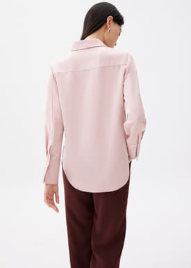 Ivy Satin Button Down Shirt