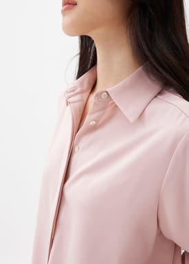 Ivy Satin Button Down Shirt