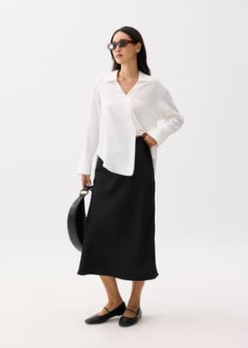 RuchedReady® Ily Notch Collar Blouse