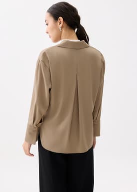 RuchedReady® Ily Notch Collar Blouse