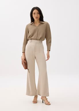 RuchedReady® Ily Notch Collar Blouse