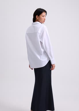 RuchedReady® Riley Relaxed Cotton Button Down Shirt