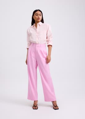 RuchedReady® Riley Relaxed Cotton Button Down Shirt