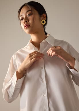 RuchedReady® Riley Button Down Shirt