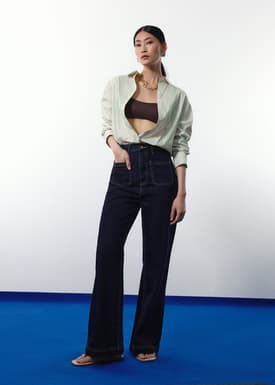 RuchedReady® Riley Button Down Shirt