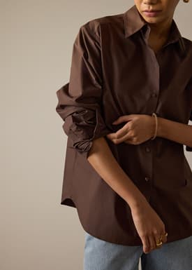 RuchedReady® Riley Button Down Shirt