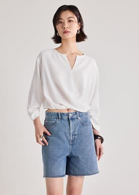 Clara Front Twist Relaxed Top