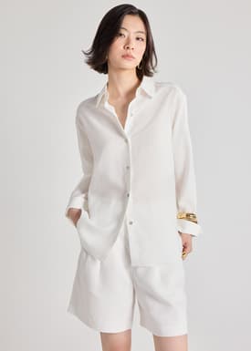 Riley RuchedReady® Premium Linen Shirt