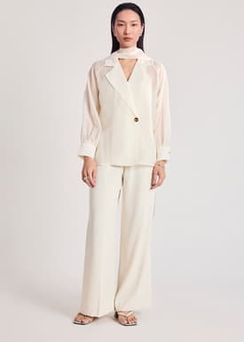 RuchedReady® Sheer Blouse