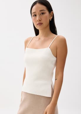 Kendra Contour Knit Camisole Top