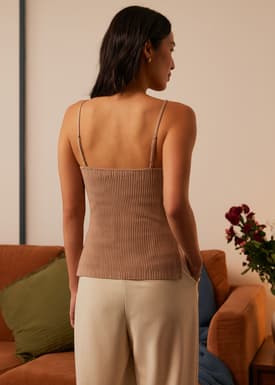 Kendra Contour Knit Camisole Top