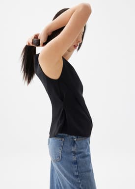 Mae Tailored Cross Over Top