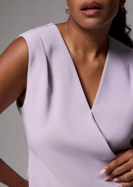 Mae Tailored Cross Over Top