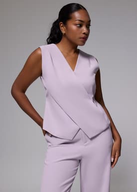 Mae Tailored Cross Over Top