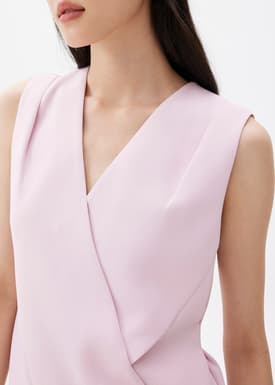 Mae Tailored Cross Over Top