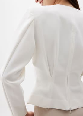 Moon Shoulder Padded V-neck Top