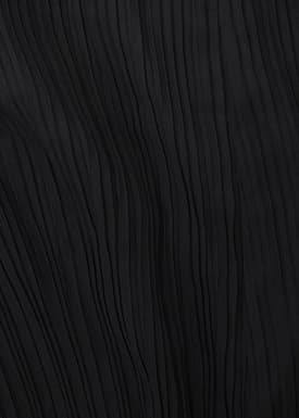 Dez Pleated Boat Neck Crop Top