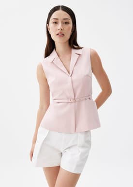 Ling Belted Tailored Vest