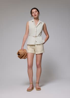 Ling Belted Tailored Vest