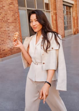 Ling Belted Tailored Vest