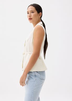 Ling Belted Tailored Vest