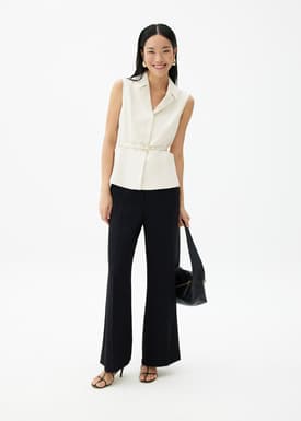 Ling Belted Tailored Vest