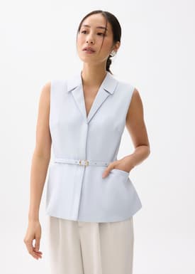 Ling Belted Tailored Vest