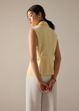 Ling Belted Tailored Vest