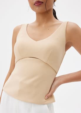 BraFree by LB Natalia Scoop Neck Fitted Top