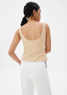 BraFree by LB Natalia Scoop Neck Fitted Top