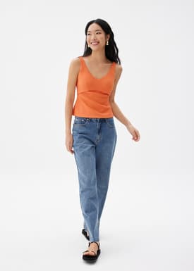 BraFree by LB Natalia Scoop Neck Fitted Top