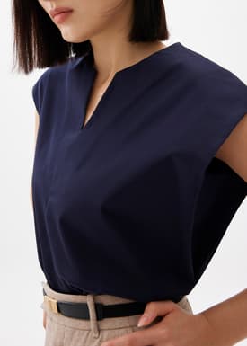 Melati Cotton Boxy Shell Top