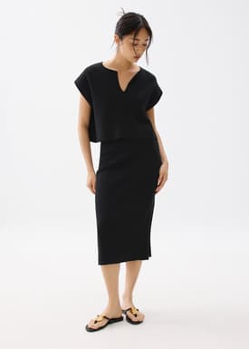 Esha Knit Crop Shell Top