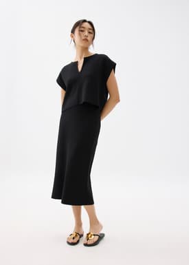 Esha Knit Crop Shell Top