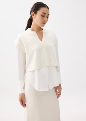 Esha Knit Crop Shell Top