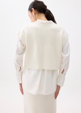 Esha Knit Crop Shell Top