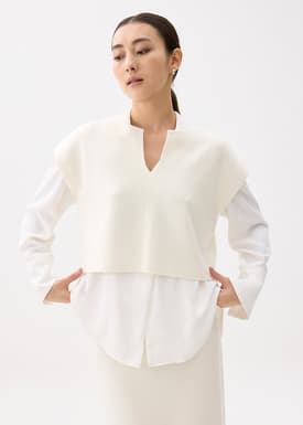 Esha Knit Crop Shell Top