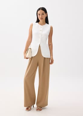 Yui Tailored Long Knit Vest