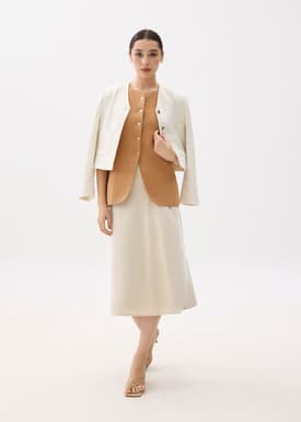 Yui Tailored Long Knit Vest