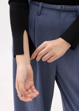 Hana Reversible Long Sleeve Knit Top