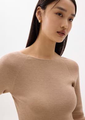 Hana Reversible Long Sleeve Knit Top