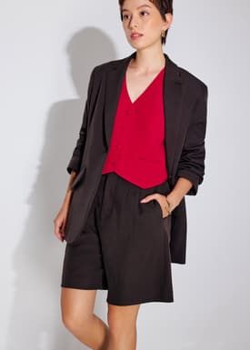 Yuna Relaxed V-neck Vest