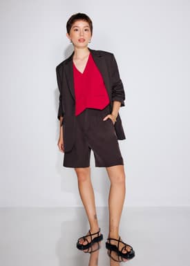 Yuna Relaxed V-neck Vest