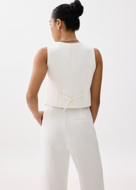 Yuna Relaxed V-neck Vest