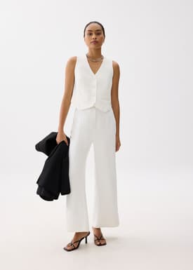 Yuna Relaxed V-neck Vest