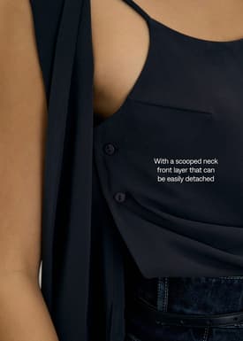 Moira Detachable Tailored Vest Top