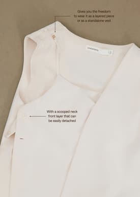 Moira Detachable Tailored Vest Top