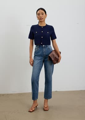 Yoko Boxy Textured Knit Top