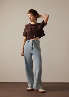 Yoko Textured Knit Boxy Top