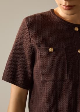 Yoko Textured Knit Boxy Top